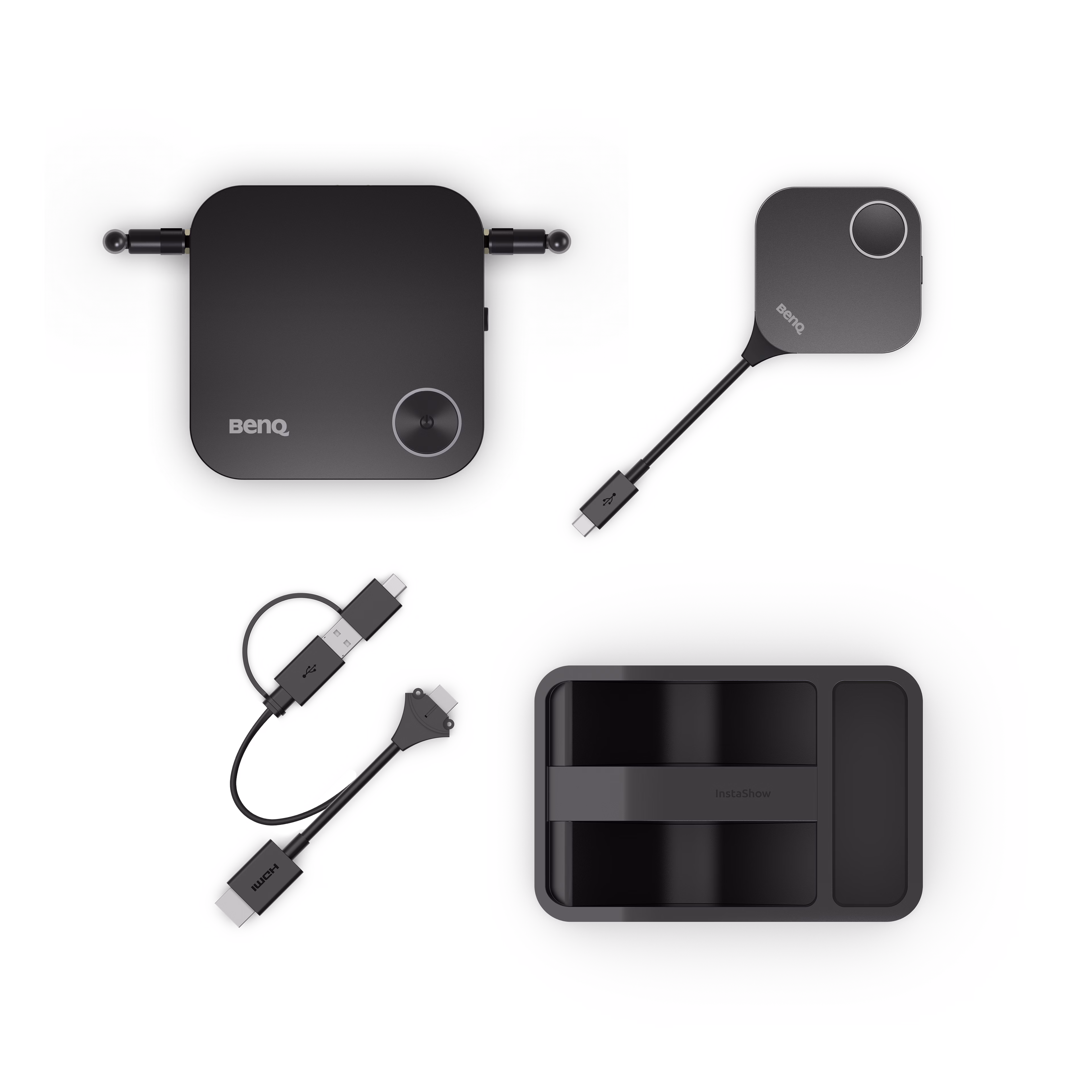 BenQ InstaShow WDC15 Button 俯視（含光暈）