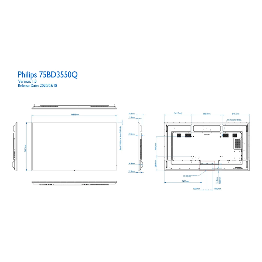 Philips 75BDL3550Q